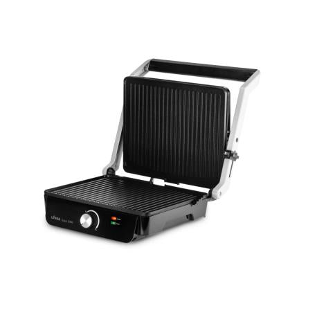 Grelhador UFESA Jaya | 2000W, Placas Antiaderentes, 29x24,5 cm, Prateado