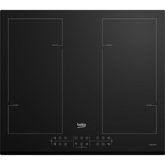 Placa de Indução Beko HII64206F2MT | 4 Zonas, 60cm, 7200W