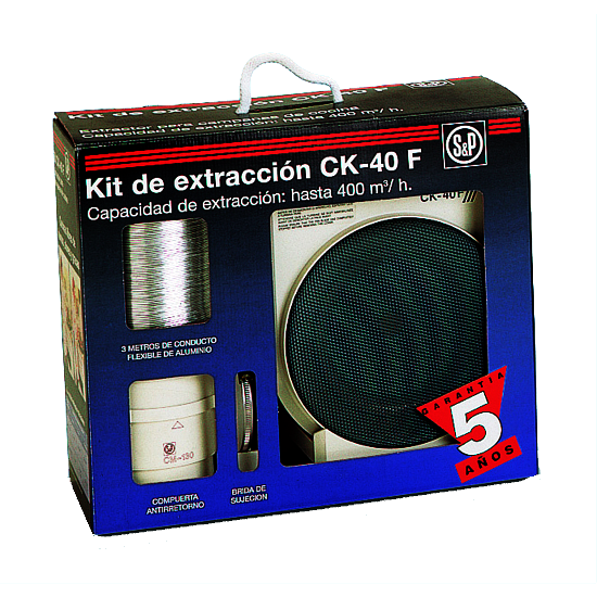 Extrator Cozinha S&P CK 40 F | 360m³/h, 70W, 55 dB