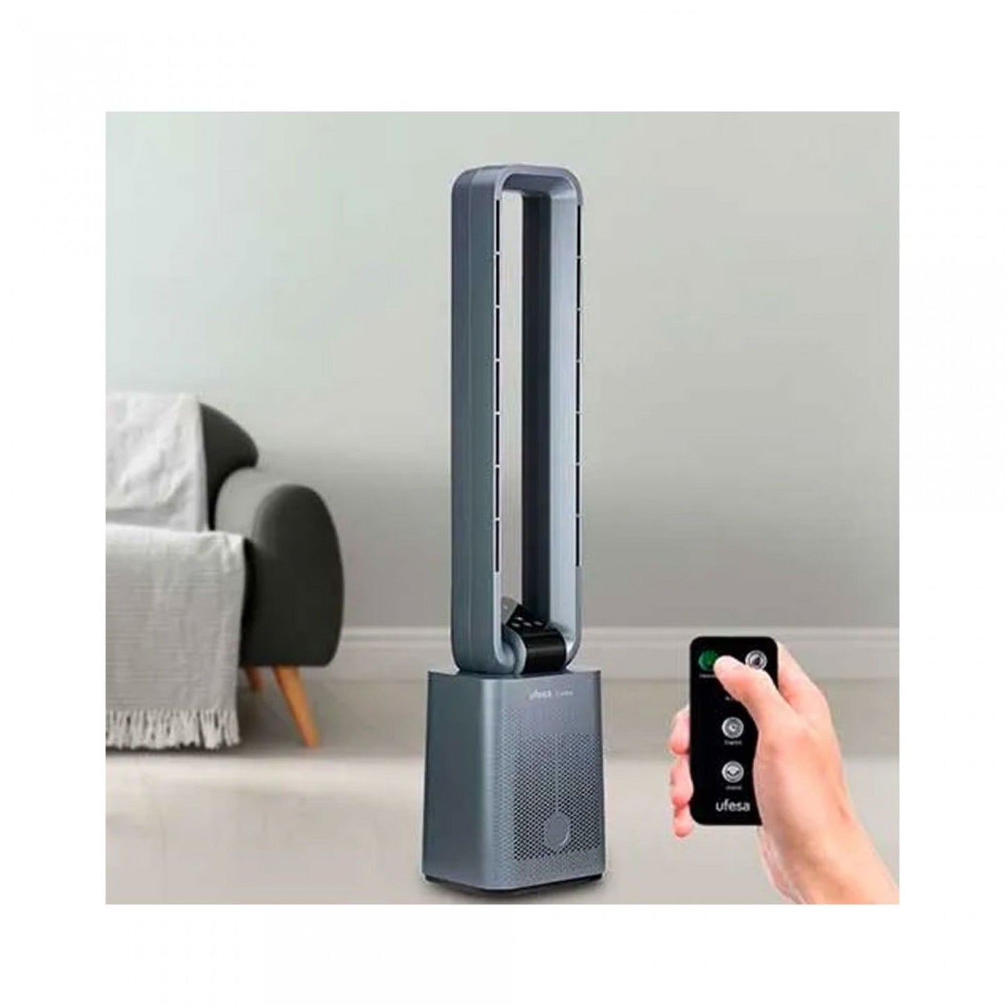 Ventoinha de pé UFESA Osaka | 50W, 3 velocidades, Controlo remoto