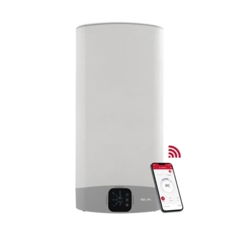 Termoacumulador Ariston Velis Pro Wifi 80-ES | 80L, WiFi, Branco