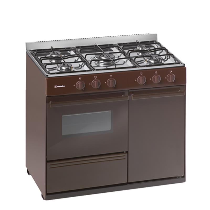 Fogão a Gás Meireles N921B ST | 5 Queimadores, Forno Gás, Castanho