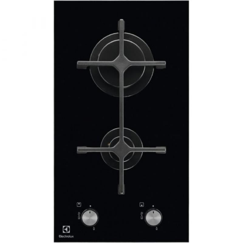 Placa a Gás ELECTROLUX EGC3322NVK | 2 queimadores, 30cm, 3,9kW