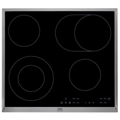 Placa Vitrocerâmica AEG HK-634060-XB | 4 Zonas, 7000W, 60cm