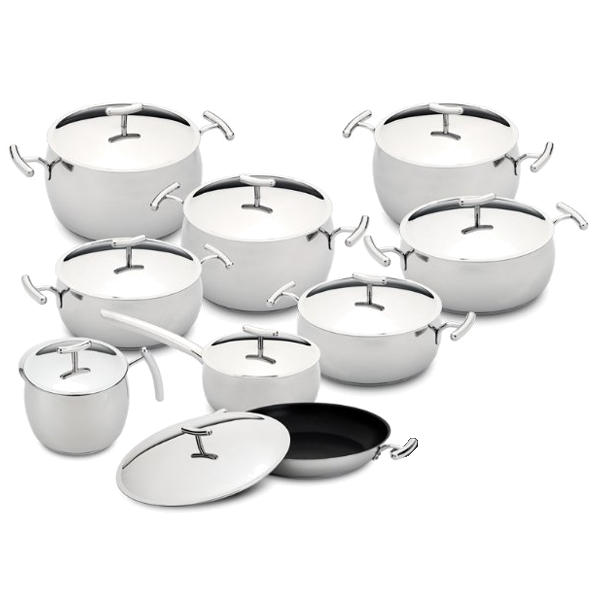 Conjunto Silampos Yumi | 12 Peças em Aço Inoxidável, Vários Tamanhos