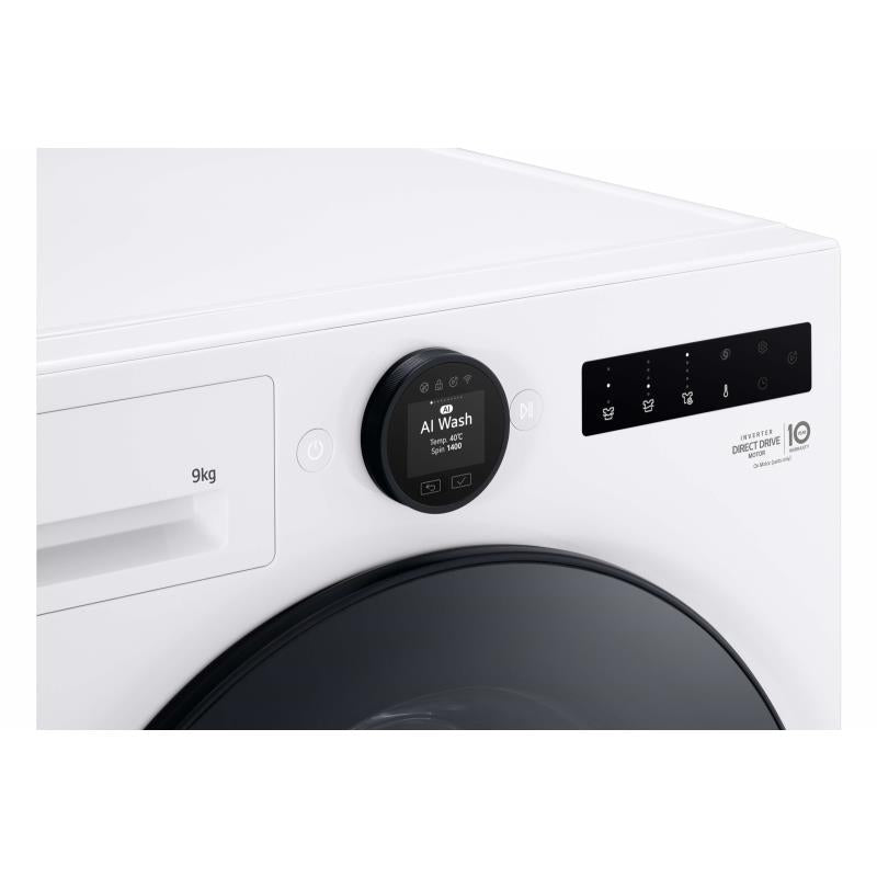 Máquina de Lavar Roupa LG F4x9009TWCE | 9kg, 1400 rpm, Steam+