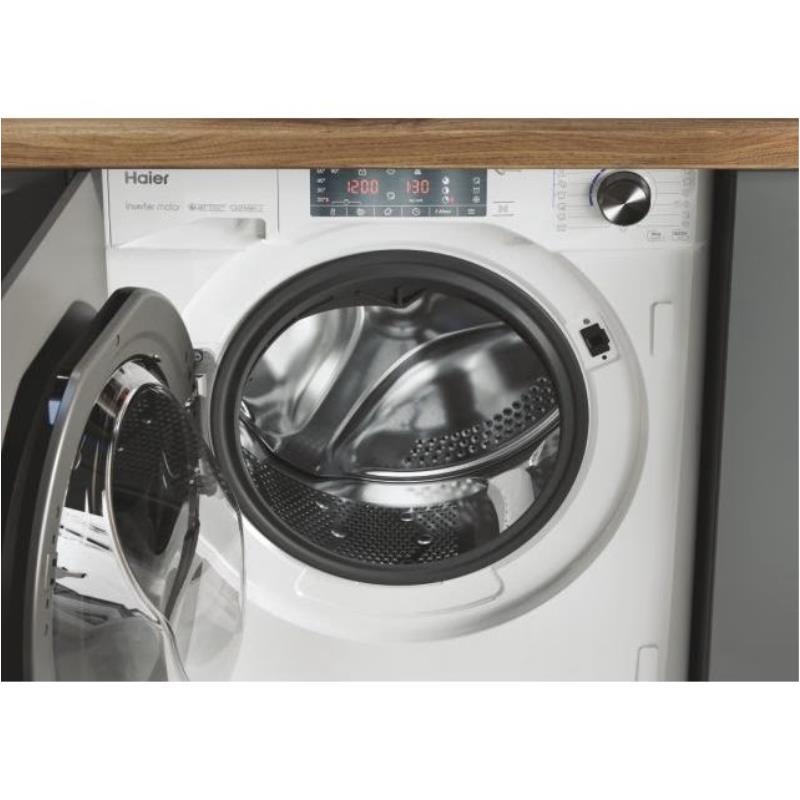 Máquina de Lavar Roupa Haier HWQ90B416FWB-S | 9 Kg, 1600 RPM, Classe A