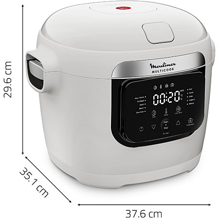 Robô de Cozinha Moulinex MZ700BF0 | 6L, 1000W, 10 Programas
