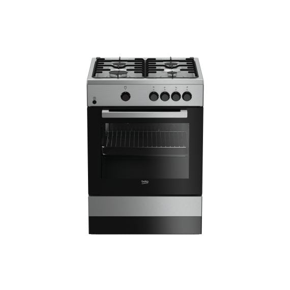 Fogão a Gás Beko FSG 62000 DXL | 4 Queimadores, Forno Gás, 64L