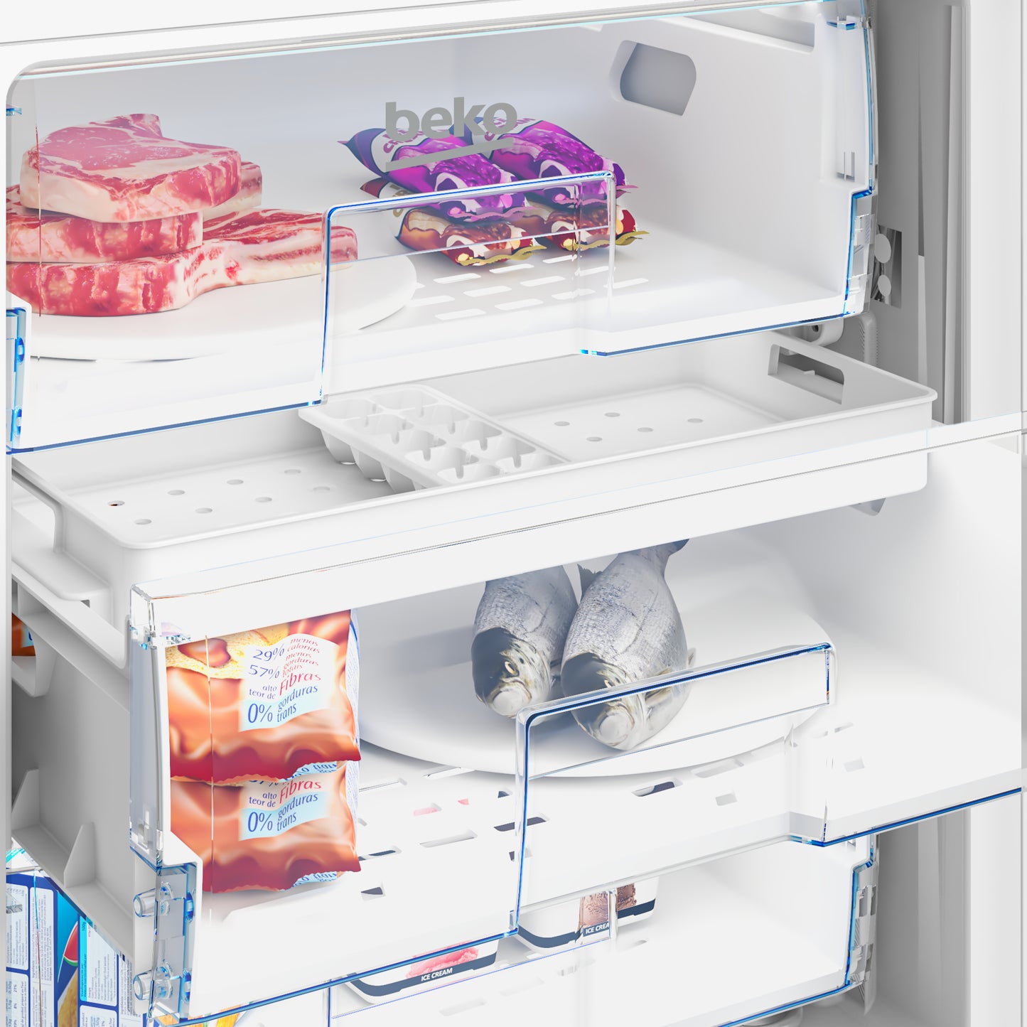 Congelador Vertical Encastre BEKO BU1204N | 94L, 36dB, E