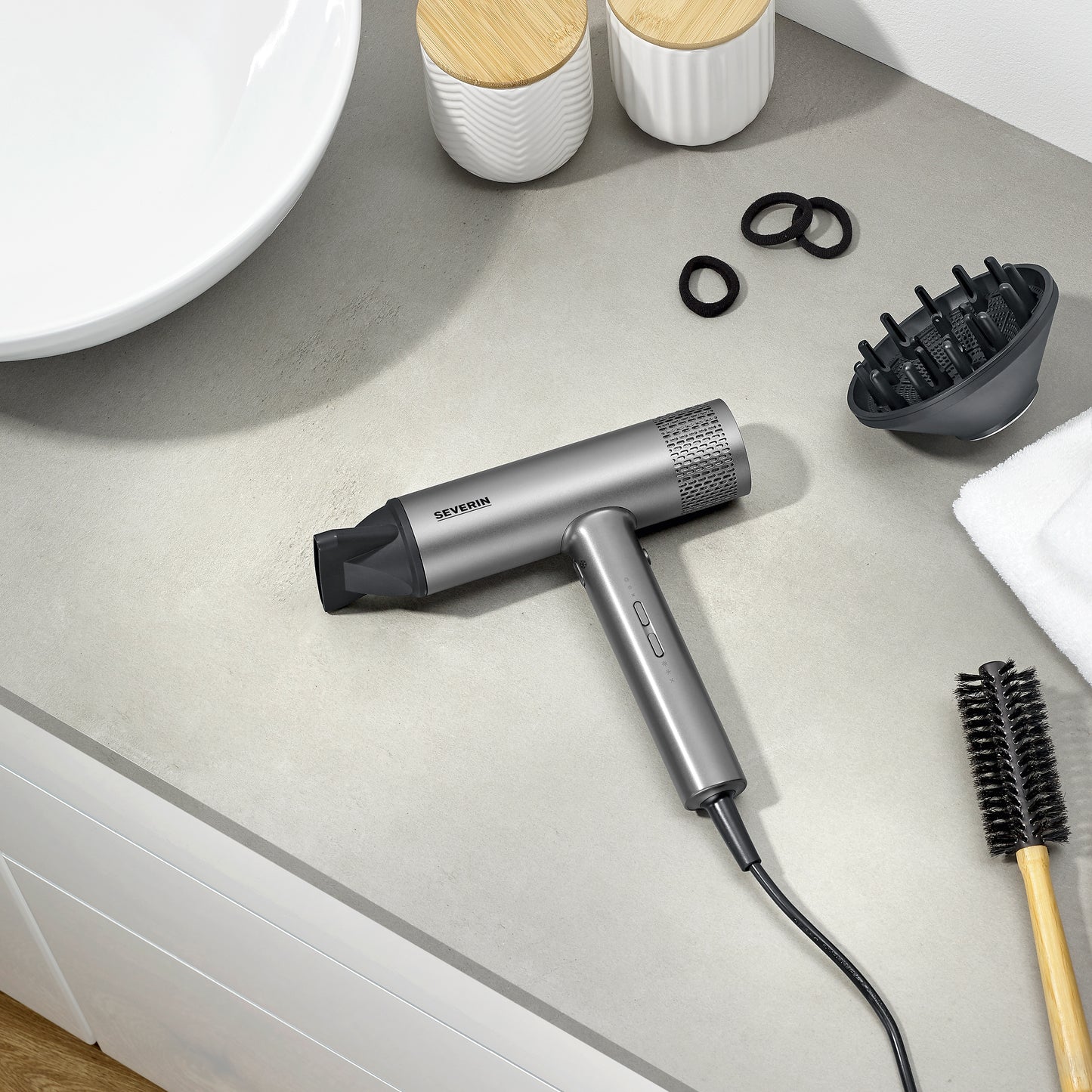Secador de Cabelo Severin HT0169 | 2000W, iónico, 3 vel.