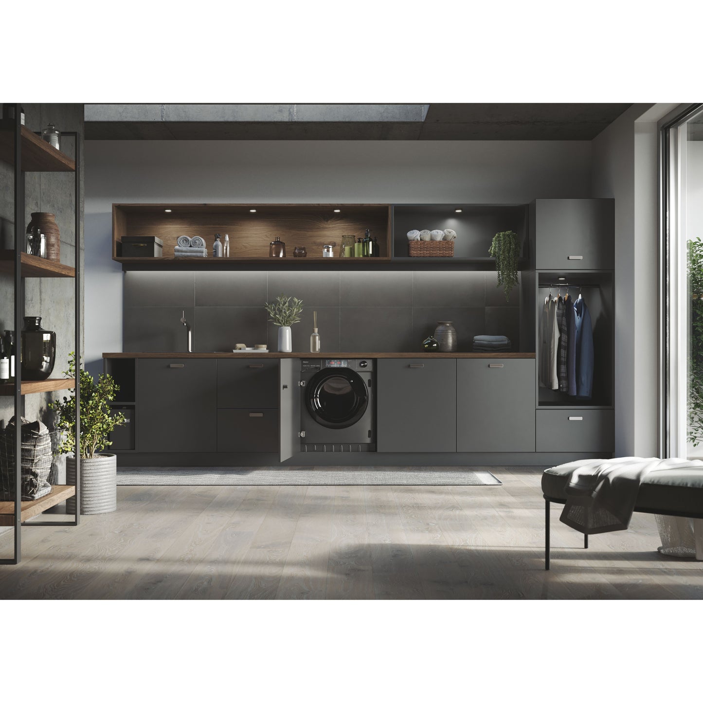 Máquina Lavar Roupa Encastre Haier Hwq90b416fwbrs | 9kg, 1600rpm