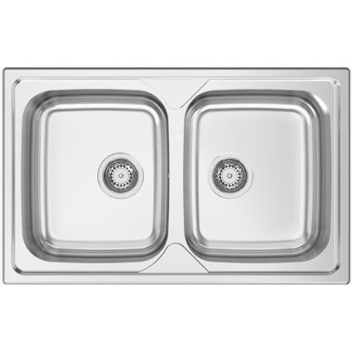 Lava-louça RODI Okio Line 80 Duo | 2 cubas, Inox