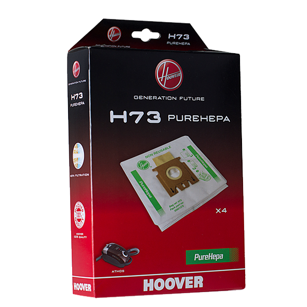 Saco Aspirador Hoover Athos H73 | PureHepa, Microfibra, 4 Unidades