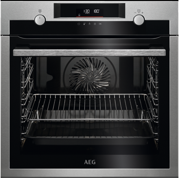 Forno Elétrico AEG BPE535160 M | Multifunções, Pirólise, Inox