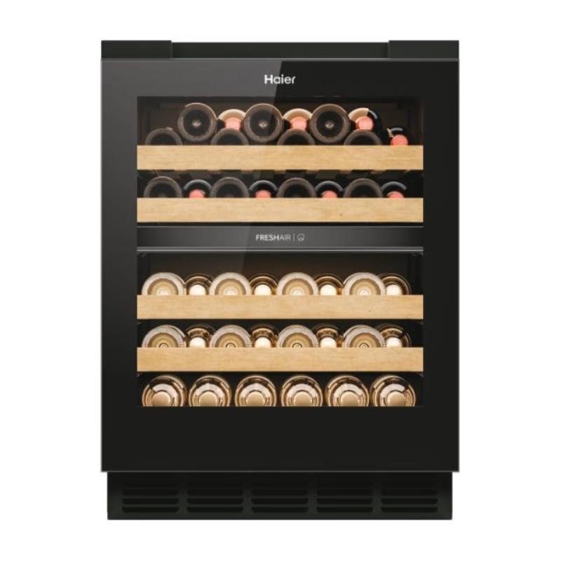 Cave de Vinho HAIER HUC44GDEH1 | 44 garrafas, 2 zonas