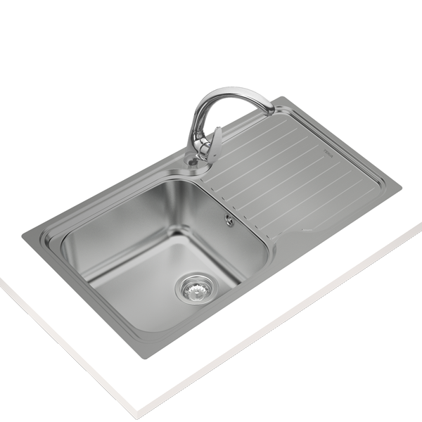 Lava Loiça Teka Classic 1c.1e | 1 Bacia, Inox, 50cm