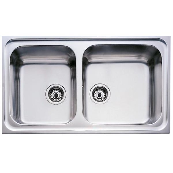 Lava Loiças TEKA Classic 2c86 | 2 Bacias, Inox, Reversível