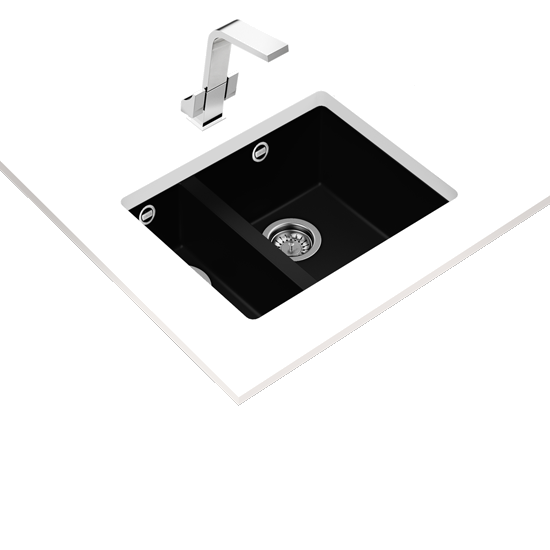 Lava Loiça TEKA Square 2c 560 Tg | 2 bacias, Tegranito, Preto