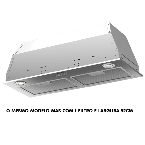 Exaustor Taurus Gf52ixal | 650 m³/h, LED, Inox