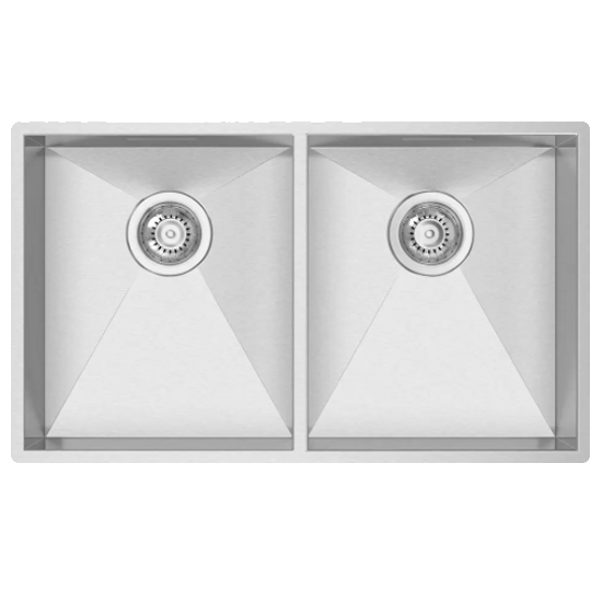 Lava-loiças RODI Box Line 75 | 2 Cubas, Inox Escovado