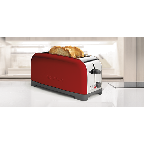 Torradeira Taurus Vintage Red | 1400W, 4 fatias, 6 níveis