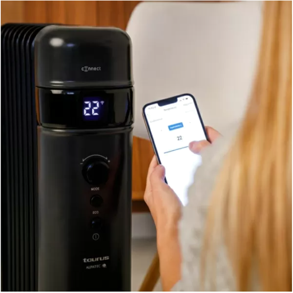Aquecedor a Óleo Taurus Agadir Connect 2500 | 2500W, Wi-Fi, 24h