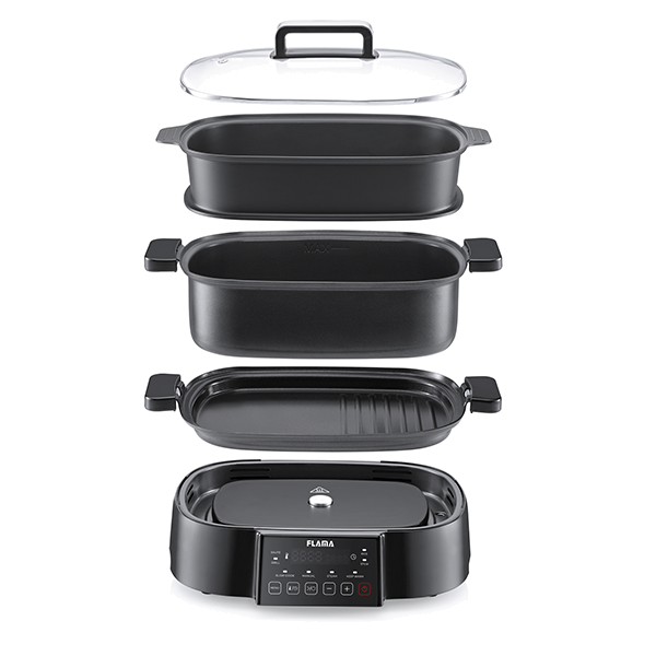 Robot de Cozinha FLAMA 2160FL | Cook, Steam & Grill 8-em-1, 1250W