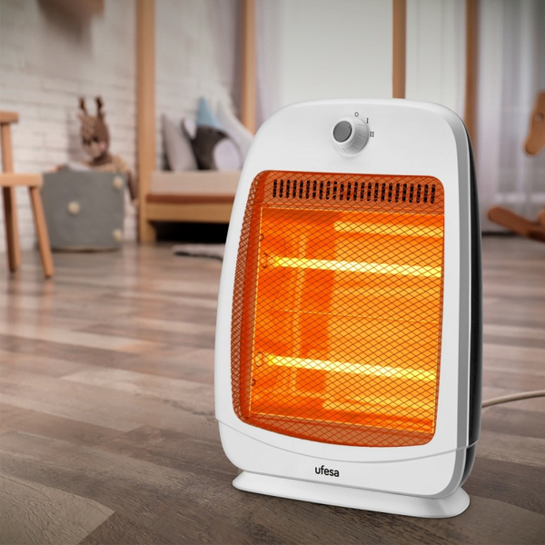 Aquecedor Quartzo UFESA Rigel 83405501 | 800W, 2 níveis, pega
