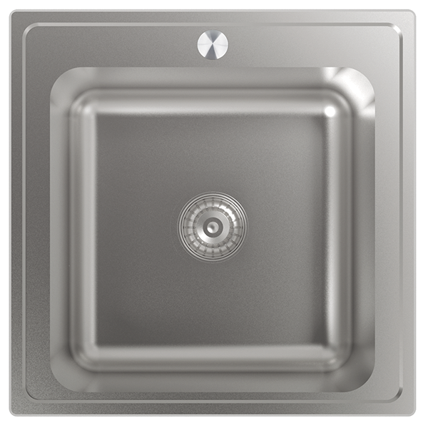 Lava Loiça Edesa Veleta Se 50 1c | Aço Inox, 1 Cuba, Reversível