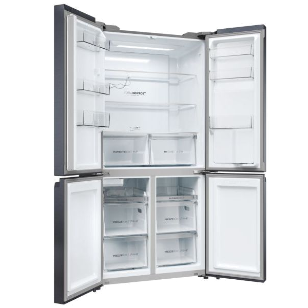 Frigorífico Haier HCR5919EHMB | 528L, Preto Escovado, No Frost