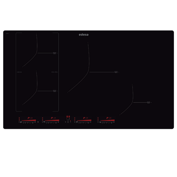 Placa de Indução EDESA Eim-8430 R/a | 4 Zonas