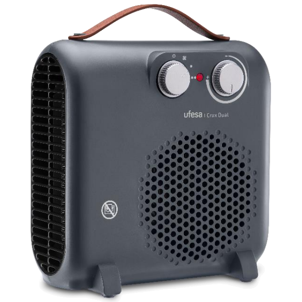 Termoventilador UFESA Crux Dual Grey | 2000W, 3 níveis, Termóstato