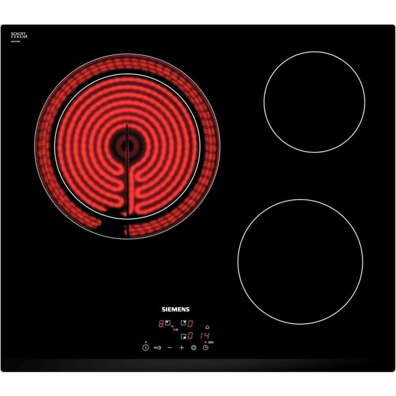 Placa Vitrocerâmica Siemens ET61RBKB8E | 60 cm, 3 zonas, 5700W