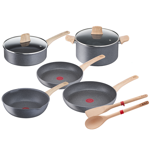 Conjunto Tefal Natural Force | 9 Peças, Antiaderente, Indução