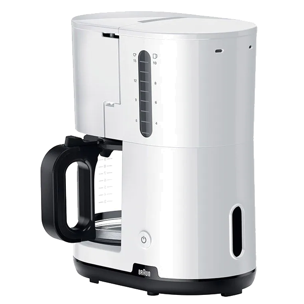 Máquina Café Filtro Braun KF 1100 WH | 10/15 chávenas, 1000W, Sistema OptiBrew, Auto-off