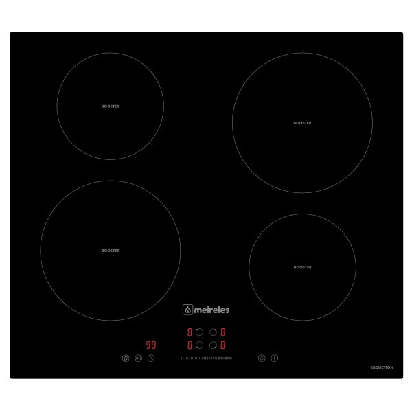 Placa de Indução Meireles MI 1505 | 60 cm, 4 Zonas, Touch Control