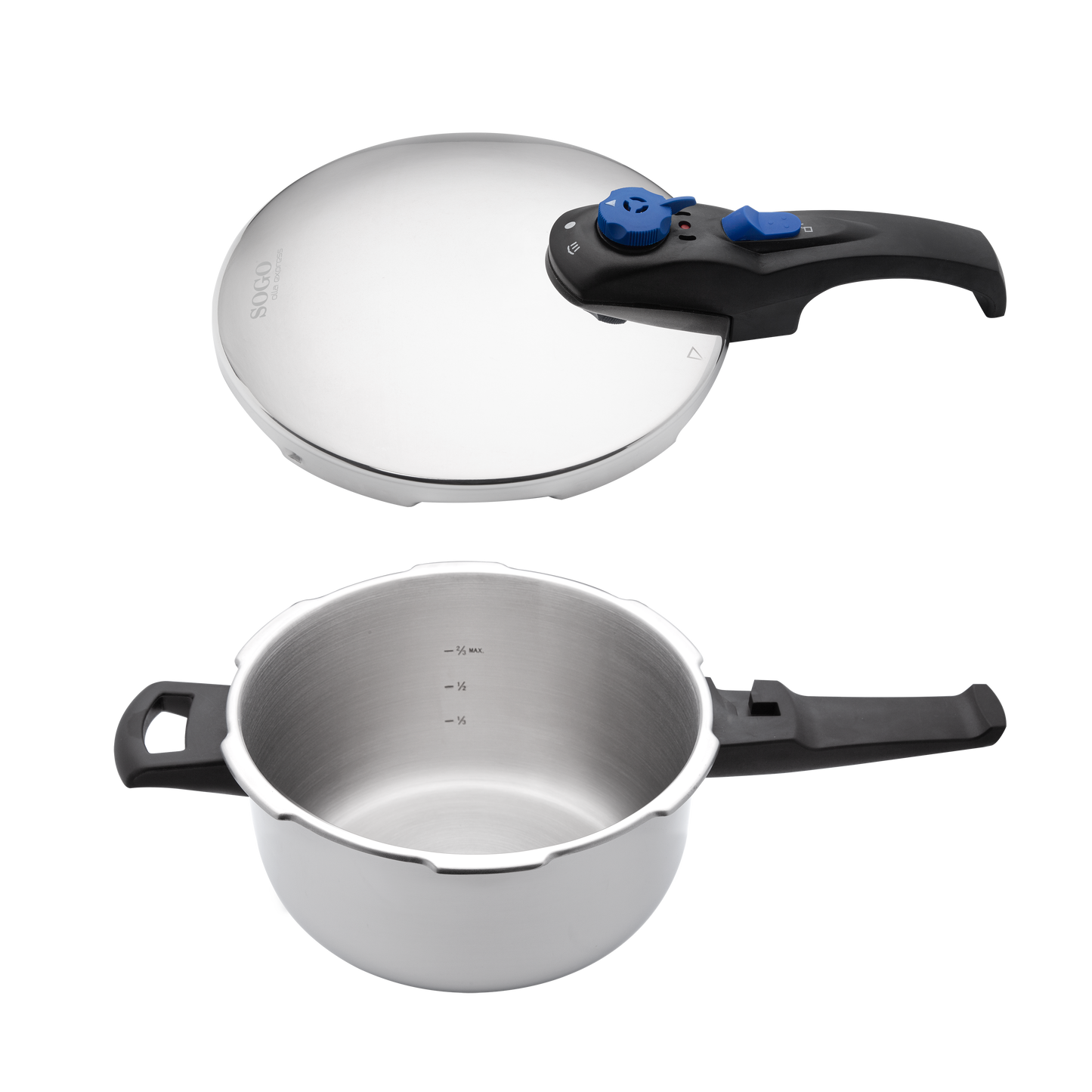 Panela de Pressão Sogo OLLSS25100 | 4L, 22cm, Inox