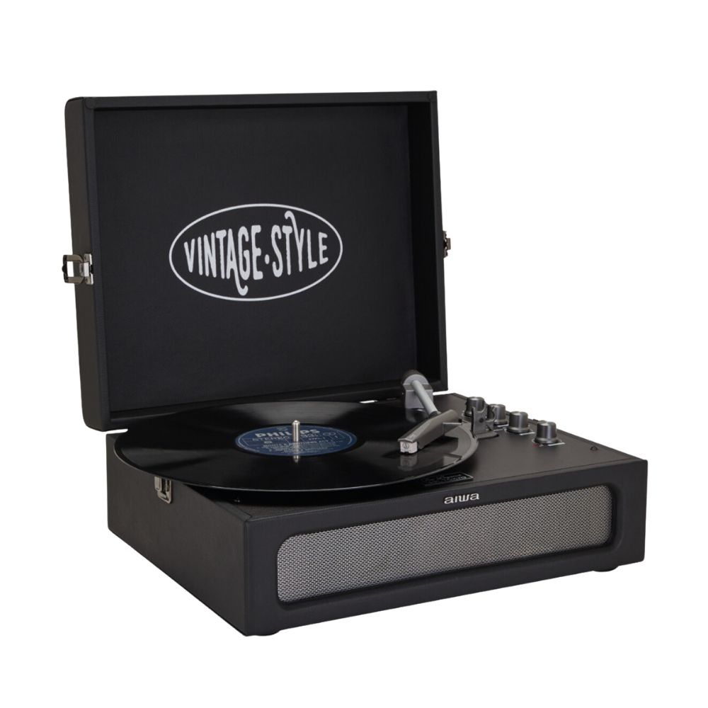 Gira-discos AIWA VPX1971BK | Bluetooth, 33/45 rpm, USB