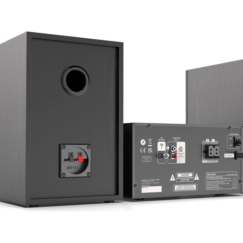 Micro Hi-fi AIWA MSBTU600 | Bluetooth 5.0, CD, 2x50W RMS