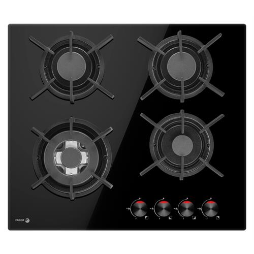 Placa a Gás FAGOR 3CFI-4GLSPB | 4 queimadores, 60cm, vidro