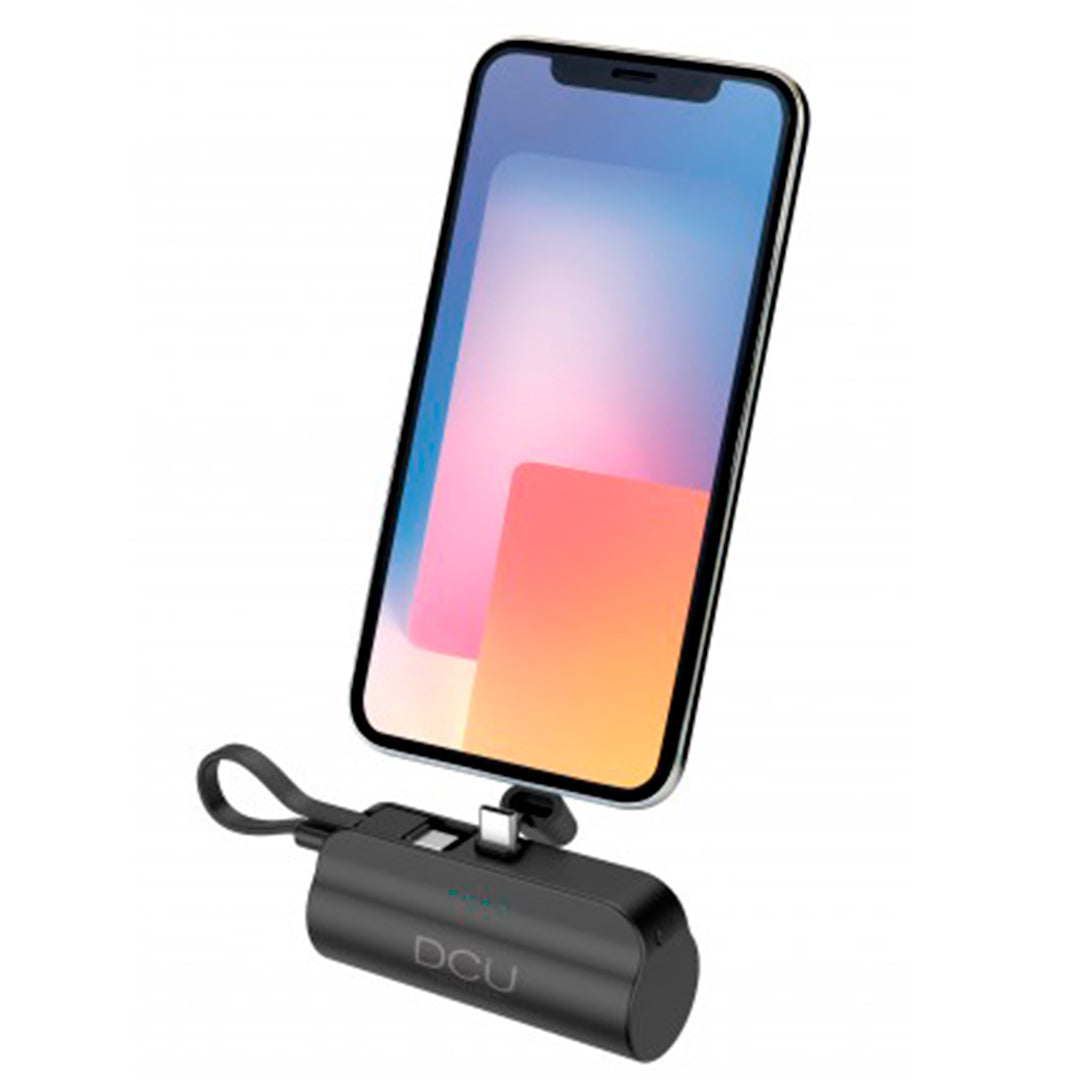 Powerbank DCU Mini 5000mAh | USB-C, suporte smartphone