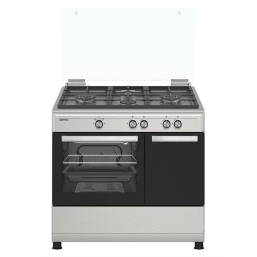 Fogão INFINITON CC90X2W4F | 4 queimadores, 60L, Inox