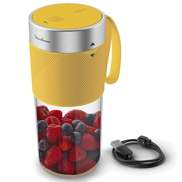 Liquidificadora Moulinex Light Mix On The Go LM1C0210 | 300ml, Amarela