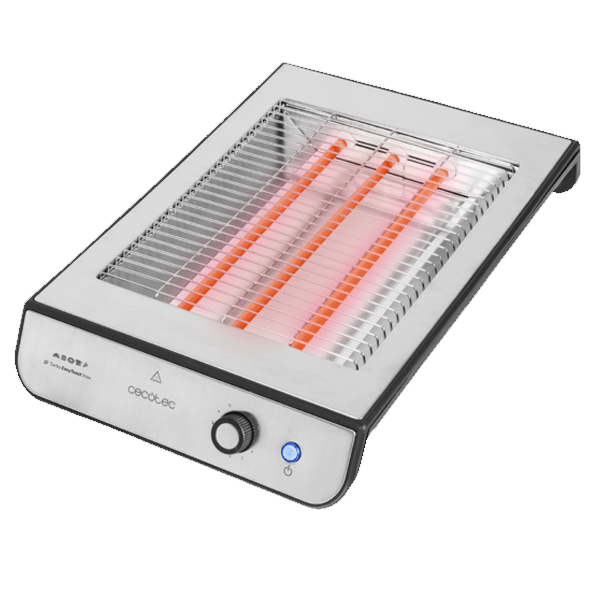Torradeira CECOTEC TURBO EASYTOAST INOX | 900W, 6 níveis