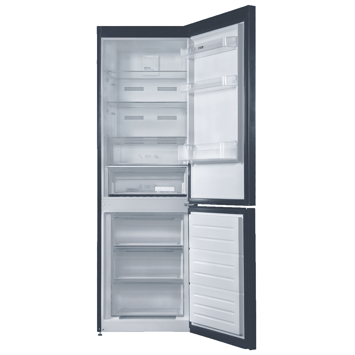 Frigorífico Combinado Vox NF3733AE | 331L, Classe E, No Frost