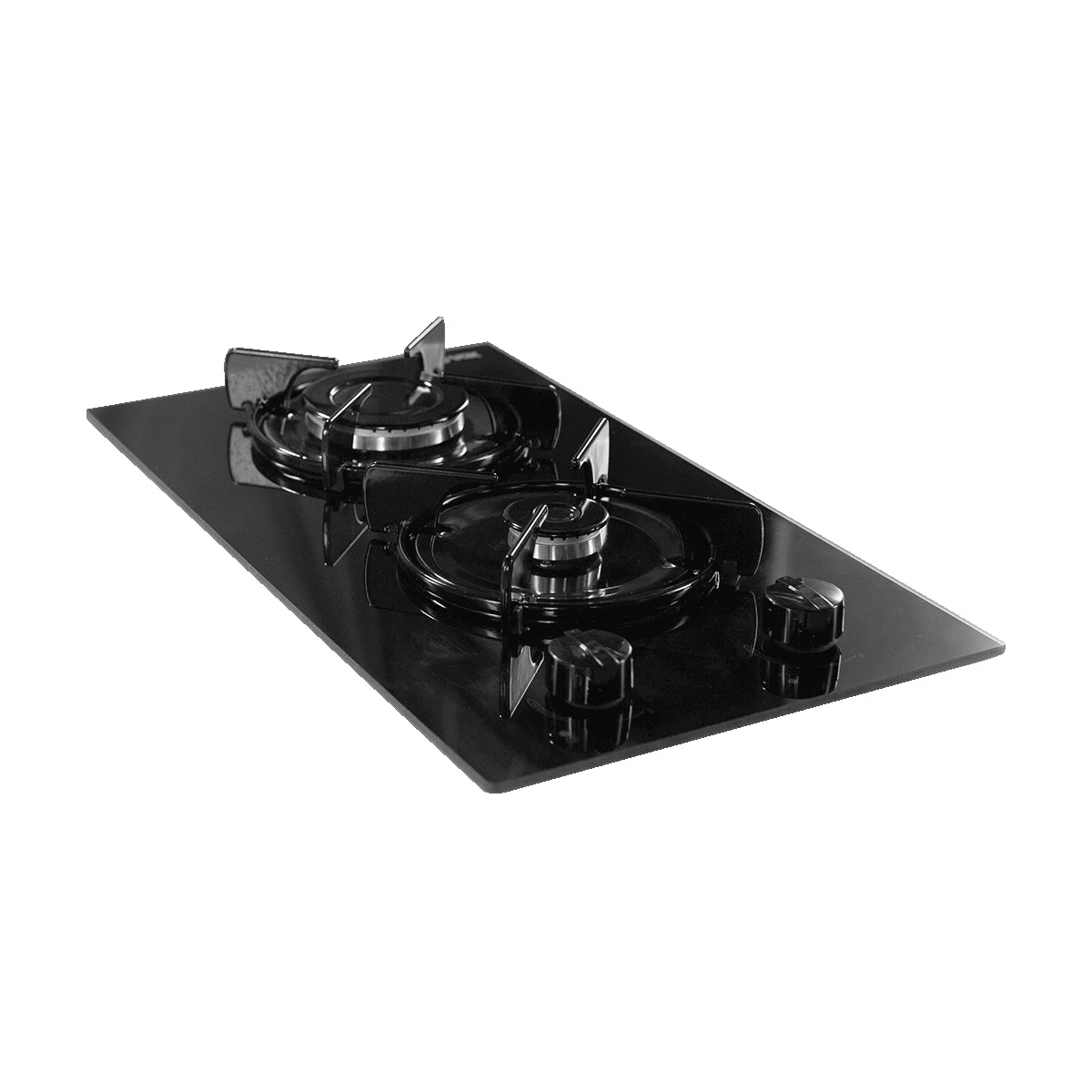 Placa a Gás Vox EBC200GB | 2 Zonas, GasOnGlass, Preto