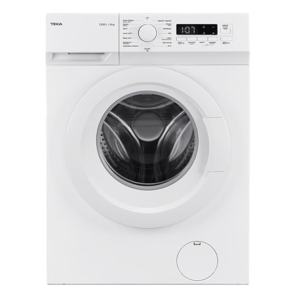 Máquina de Lavar Roupa TEKA Wmk 10620 Wh | 6kg, 15 Programas, Classe D