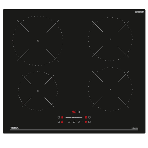 Placa de Indução TEKA IBG 64SSM BK | 4 zonas, Touch Control, 7400W