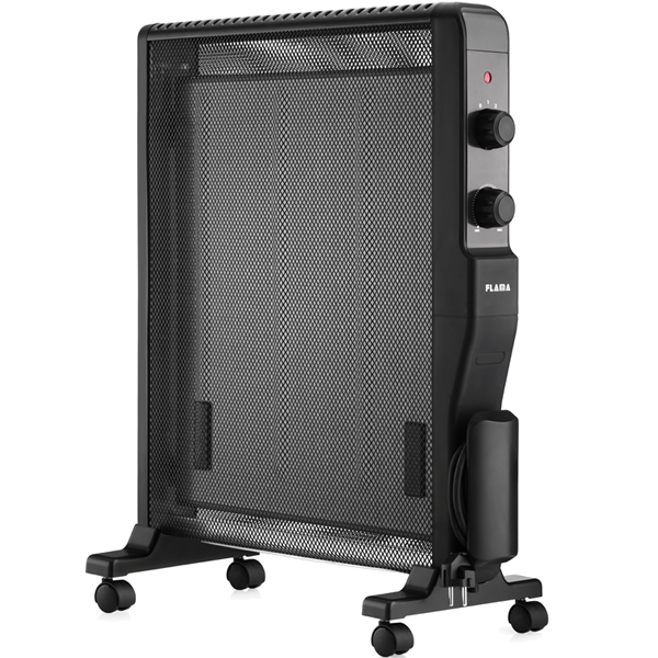 Radiador Mica FLAMA 2336fl | 2000W, IP24, Termóstato regulável
